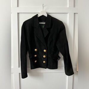 Vintage Black Suede Danier Jacket / Blazer